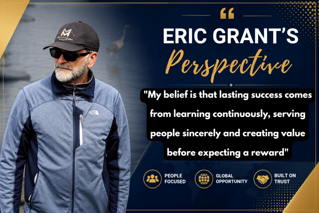 Eric Grant sharing his personal perspective on the Marketplace Global business opportunity.
