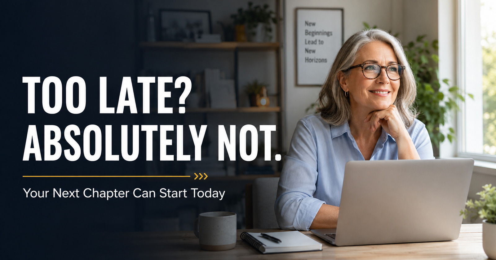 Start something new after 50 with confidence and experience